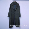 Ladies Long Black Cashmere Coat